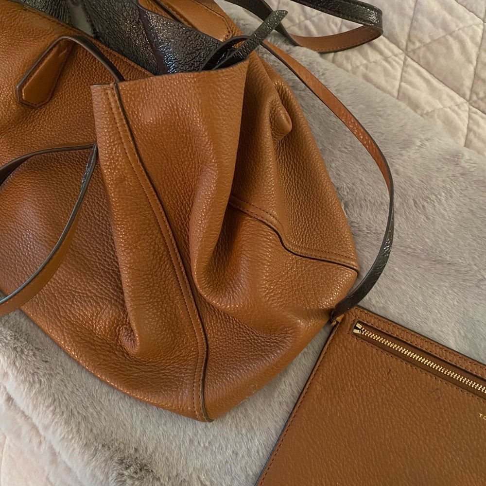 Tory Burch Brown Leather Tote
